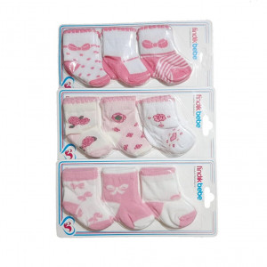Kız Bebek 9 Çift Çorap