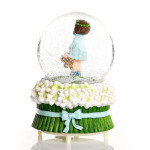 Snow Globe With Music And Light- Rabbit And Girl