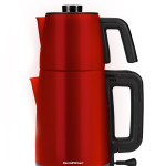 Mat Kırmızı 2200 Watt Paslanmaz Çelik Çay Makinesi Ve Su Isıtıcısı St-7305mk