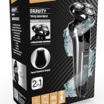 Gravity Led Ekranlı 2in1 Islak Kuru Ipx7 Su Geçirmez Esnek Oynar Başlıklı Tıraş Makinesi