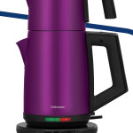 Akasya Violet Xl 2200 Watt Patentli Damlatmayan Tasarımı Çelik Çay Makinesi Ve Su Isıtıcısı