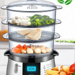 Cookfit Dijital Ekranlı 120 Dakika Zaman Ayarlı 10 Litre Dijital Buharlı Pişirici