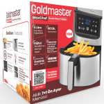 Maxchef 8 Litre Inox Geniş Hazneli Xxl Yeniden Isıtma Fonksiyonlu Airfryer Sıcak Hava Fritözü