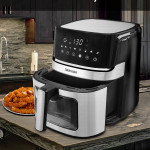 Vetto 1700 Watt Xl Dijital Dokunmatik 8 Ön Programlı Airfryer Yağsız Kızartma Sıcak Hava Fritöz