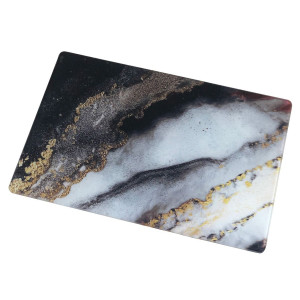 Glass Cutting Board 20x30 - Gilded Marble Pattern