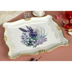 Sultan Tray 25x31 Cm - Lavender White Base