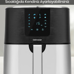 Crispy 1700 Watt 7 Litre Geniş Hazneli XXL Dokunmatik 8 Ön Ayarlı Airfryer Sıcak Hava Fritözü GM7459