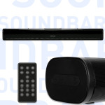 Soundbar 40w Bluetooth 5.0 Remote Controlled Audio System With Hdmi And Optical Input