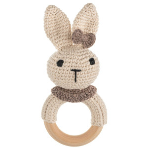 Cuddly Amigurumi Tavşancık Çıngırak-vizon