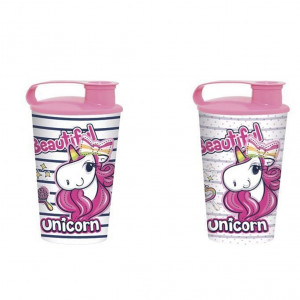 330 Cc Unicorn Pattern Pp Cup With 3d Lid