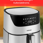 Chefcook 2000 Watt Yüksek Güç 6,4 Litre Inox Geniş Xxl Dokunmatik Airfryer Yağsız Sıcak Hava Fritözü