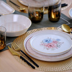 Peta Gilded 93 Piece Ceramic Dining Set For 12 People