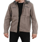 Men's Hoodie Detachable Seasonal Coat With Zipper Pockets F6038
