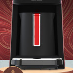 Kıvam Kırmızı Geniş Hazneli Akıllı Yerleştirme Patentli Türk Kahve Makinesi