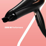 Melodi 2200 Watt Isı Ve Hız Kademeli Difüzörlü Saç Kurutma Fön Makinesi