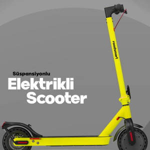 Amortisörlü Garantili Katlanır Patlamaz Lastik Elektrikli Scooter