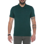 Erkek Yeşil Polo Yaka Pike Likralı Modern Kesim Kısa Kollu T-shirt F5186