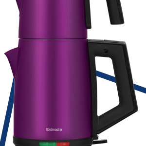 Gm7344v Akasya Violet Xl 2200 Watt Patentli Damlatmayan Tasarımı Çelik Çay Makinesi Ve Su Isıtıcısı