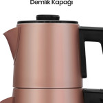 Demre Vizon XL 30 Bardak Kapasiteli 2200 Watt Paslanmaz Çelik Çay Makinesi ve Su Isıtıcısı