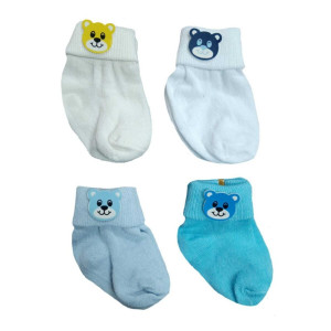 4 Çift Aksesuarlı Bebek Çorabı