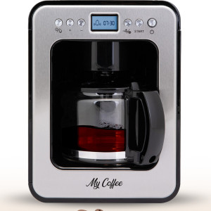 Wake Up Dijital Zaman Ayarlı 2 in 1 Öğütücülü Filtre Kahve Makinesi