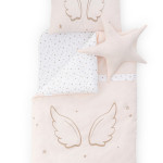 Angel Wings Anne Yanı 5 Parça Bebek Uyku Seti Pembe