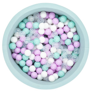 Bubble Pop Mint Top Havuzu-Mint Beyaz Şeffaf Lila