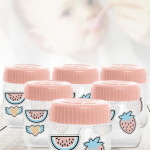 Altılı Desenli Bebek Mama Kavanozu 200 Ml