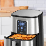 Vena 7 Litre İnox Geniş Hazneli XXL Dokunmatik 8 Ön Ayarlı Airfryer Sıcak Hava Fritözü GM8404