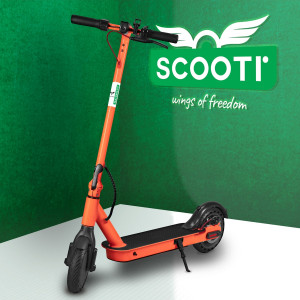 Sc33u Turuncu Katlanabilir Farlı Elektrikli Scooter