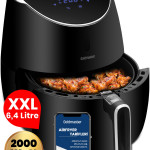 Luxfry 2000 Watt Yüksek Güç 6,4 Litre Geniş XXL Dokunmatik Airfryer Yağsız Sıcak Hava Fritözü