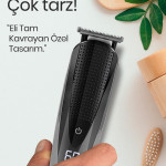 Cool Profesyonel Dijital Göstergeli 12 In 1 Erkek Bakım Saç Ve Sakal Tıraş Seti Taşıma Çantalı