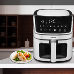 Vetto 1700 Watt Xl Dijital Dokunmatik 8 Ön Programlı Airfryer Yağsız Kızartma Sıcak Hava Fritöz