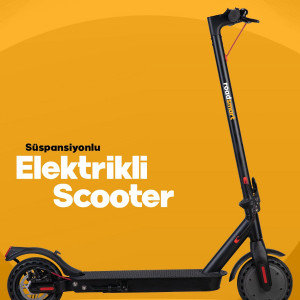 Amartisörlü Garantili Katlanır Patlamaz Lastik Elektrikli Scooter