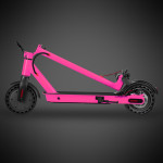 Pinky Led Ekranlı Katlanabilir Elektrikli Scooter Pembe