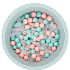 Bubble Pops Mint Top Havuzu ve Mint Şeffaf Pembe Top