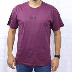 Off- Baskılı Bisiklet Yaka Erkek T-shirt 5481