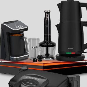 Royal Siyah 18 Parça Avantajlı Elektronik Evlilik Paketi Elektrikli Mutfak Çeyiz Seti