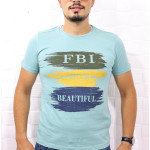 T-shirt 5147 Bisiklet Yaka Baskılı