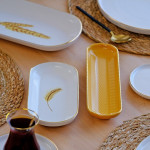 Virgo Gilded 41 Piece Ceramic Breakfast Set For 6 People