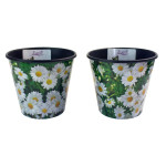Decorative Flower Pot Set With Daisy Pattern 1.5 Lt