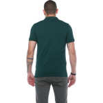 Erkek Yeşil Polo Yaka Pike Likralı Modern Kesim Kısa Kollu T-shirt F5186