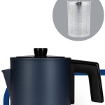 Incedem Damlatmaz Ağız Çelik Çay Makinesi Ve Su Isıtıcısı Antrasit Mavi In6306em