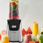 Quickmax Buz Kırma Özellikli Inox 2 Adet Bpa Free Tritan Şişeli Kişisel Personal Smoothie Blender