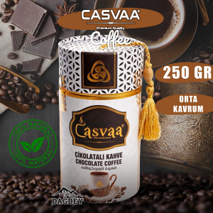 Casvaa Coffee Çikolatalı Türk Kahvesi 250 Gr Silindir Kutu