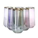 Gilded Lustelli 6-Pack Soft Drink Glass
