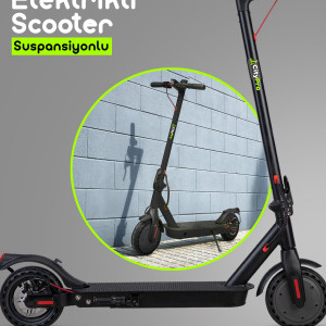 Citypro Süspansiyonlu Çift Şürüş Modlu Katlanabilir Elektrikli Scooter