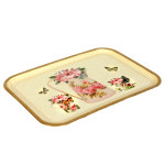 Toya Coffee Tray Gold 21x31 Cm Watering Can Patterned Tray