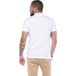 Erkek Beyaz Polo Yaka Pike Likralı Modern Kesim Kısa Kollu T-shirt F5186