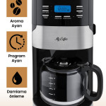Barista Profesyonel Dijital Zaman Ayarlı Sıcak Tutma Fonksiyonlu Öğütücülü Filtre Kahve Makinesi